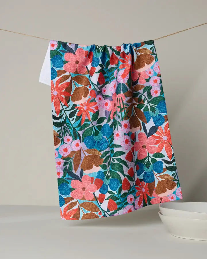 Geometry Tea Towel - Bloom Entangled