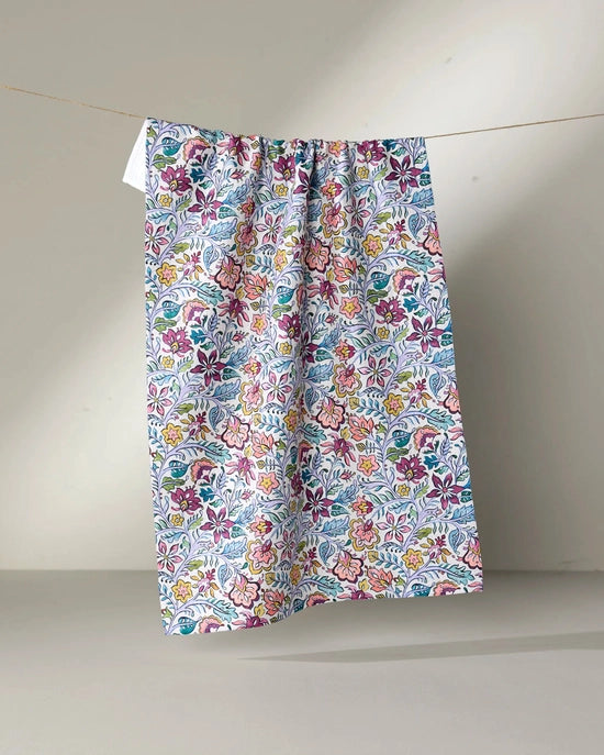 Geometry Tea Towel - Amethyst