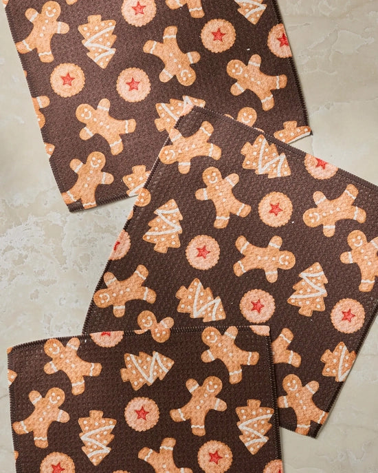 Geometry Dishcloth Set - Holiday Cookies