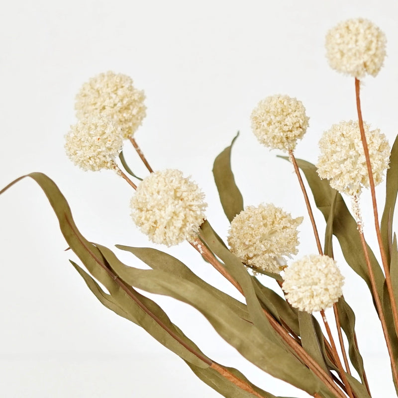 Thistle Berry w/ Leaves Spray - Cream