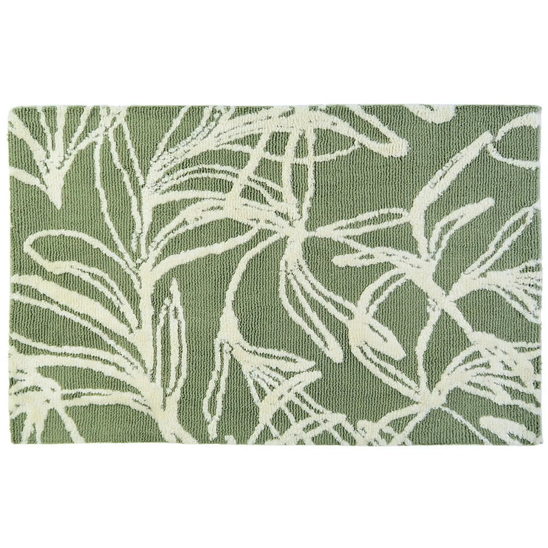 Avocado Green Simple Spaces Rug