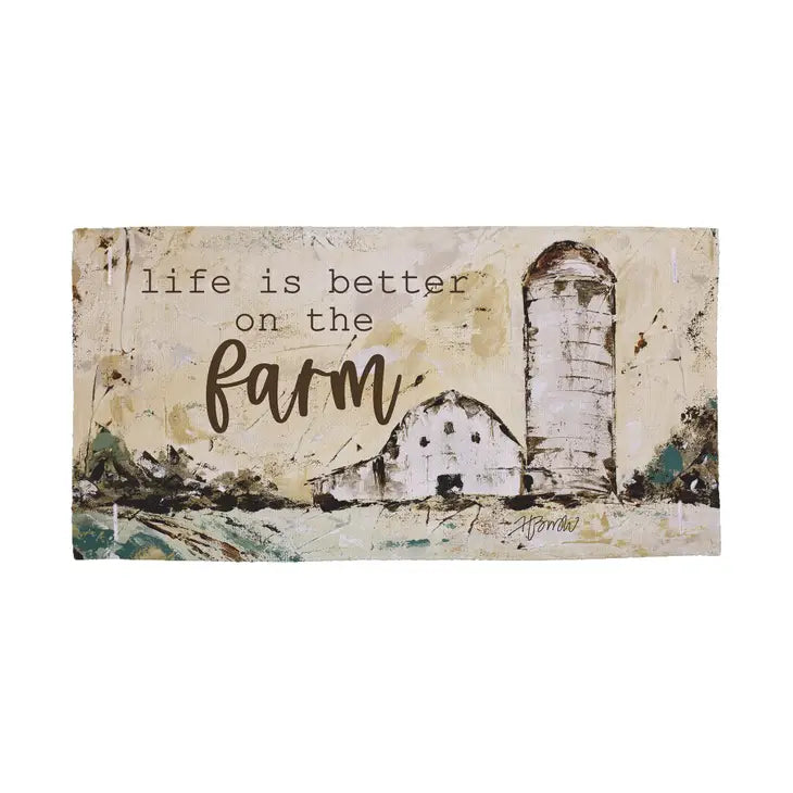 "Life is Better on the Farm" Lumbar Pillow Swap