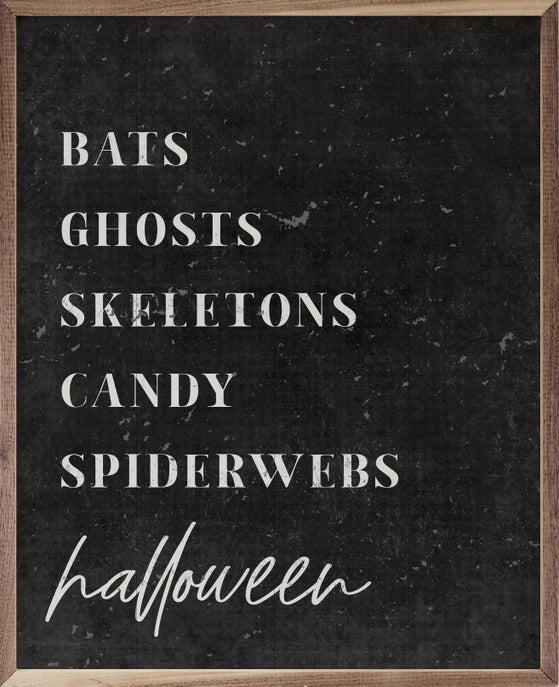 Halloween Traditions Framed Sign