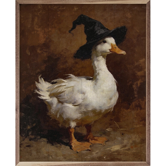 8x10 Witch Hat Duck Framed Art