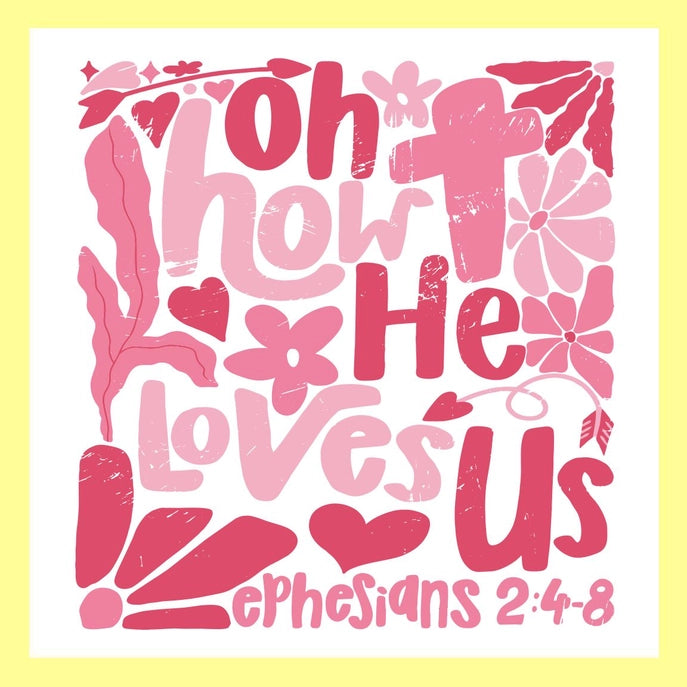 Oh How He Loves Us Square Pillow Swap