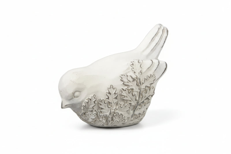 White Bird w/ Embossed Florals