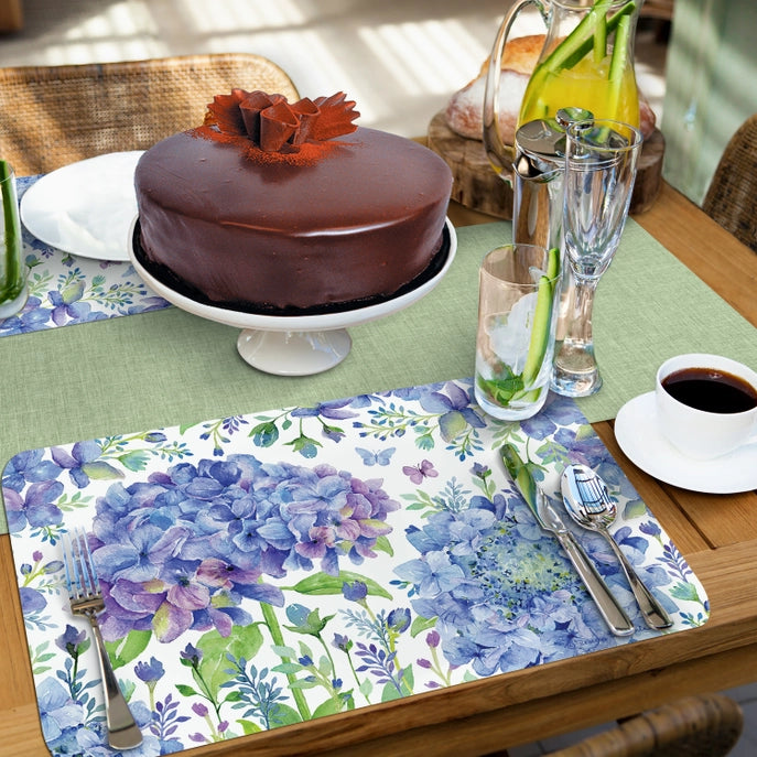 Beautiful Hydrangea Reversible Plastic Placemat