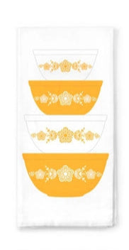 Vintage Pyrex Bowl Tea Towel