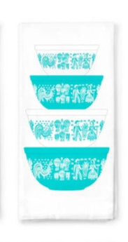 Vintage Pyrex Bowl Tea Towel