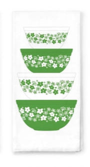 Vintage Pyrex Bowl Tea Towel