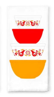 Vintage Pyrex Bowl Tea Towel