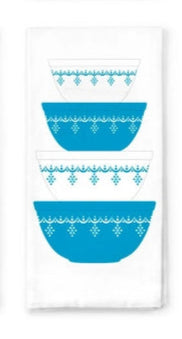Vintage Pyrex Bowl Tea Towel