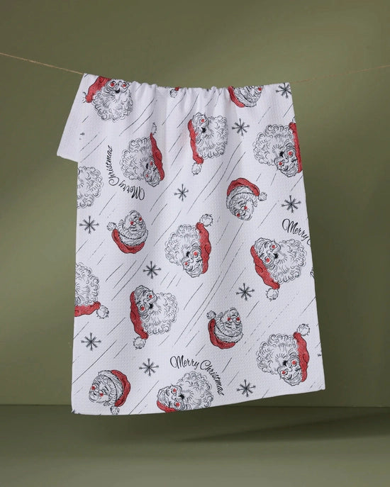 Geometry Tea Towel - Claus Family Christmas