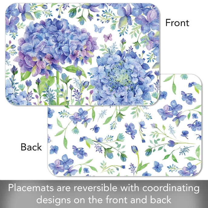 Beautiful Hydrangea Reversible Plastic Placemat