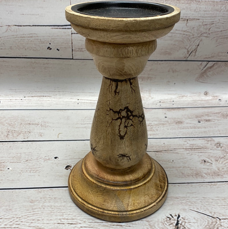 Crackle Finish Candle Holder