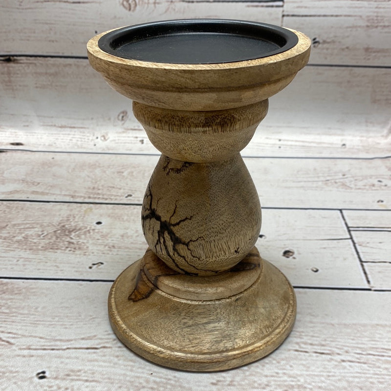 Crackle Finish Candle Holder