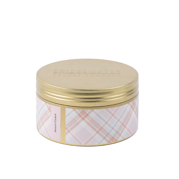 SWEET GRACE 3 WICK CANDLE TIN