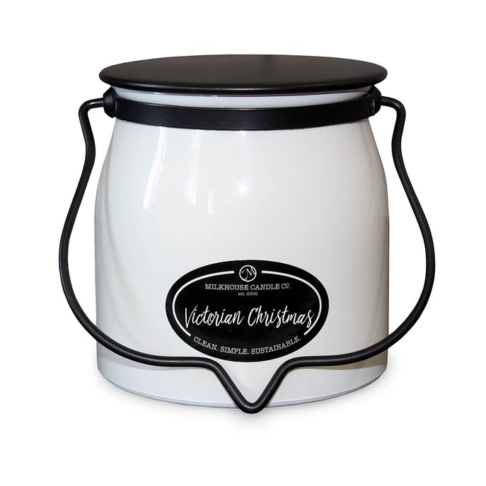 Milkhouse Butter Jar Candle - Victorian Christmas