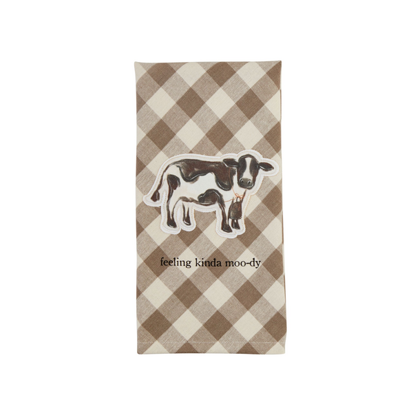 Farm Animal Canvas Patch Towel