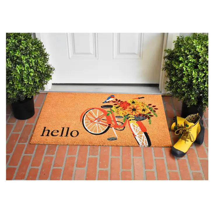 Spring Floral Bicycle Doormat