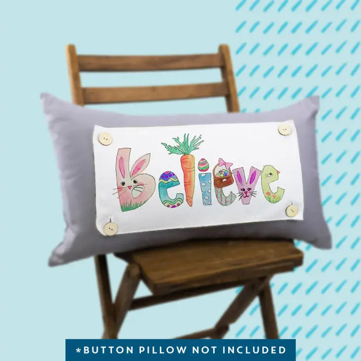 "Believe" Easter Lumbar Pillow Swap