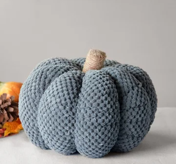 GREY VELVET PUMPKIN