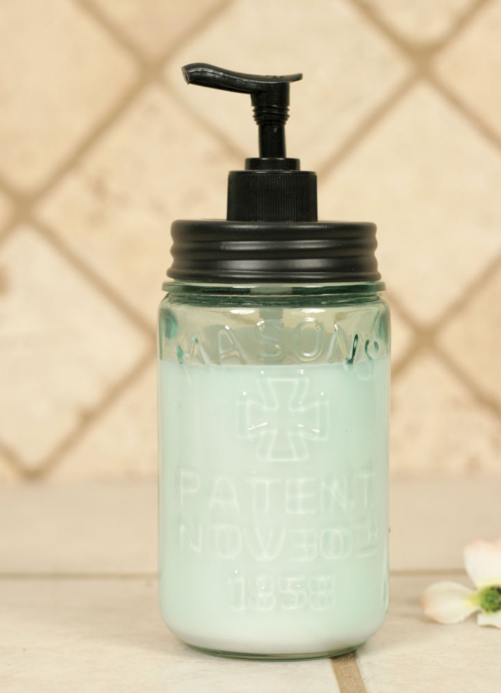 Vintage Inspired Pint Mason Jar Soap Dispenser