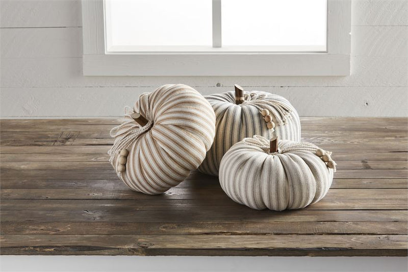 Ticking Stripe Pumpkin
