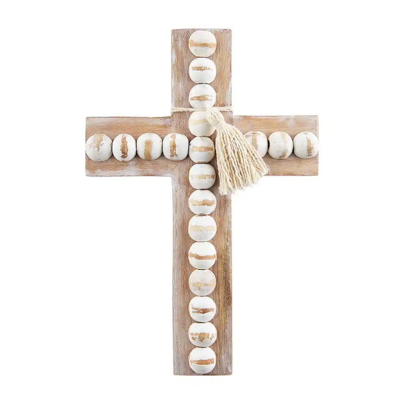 Wood Bead Cross