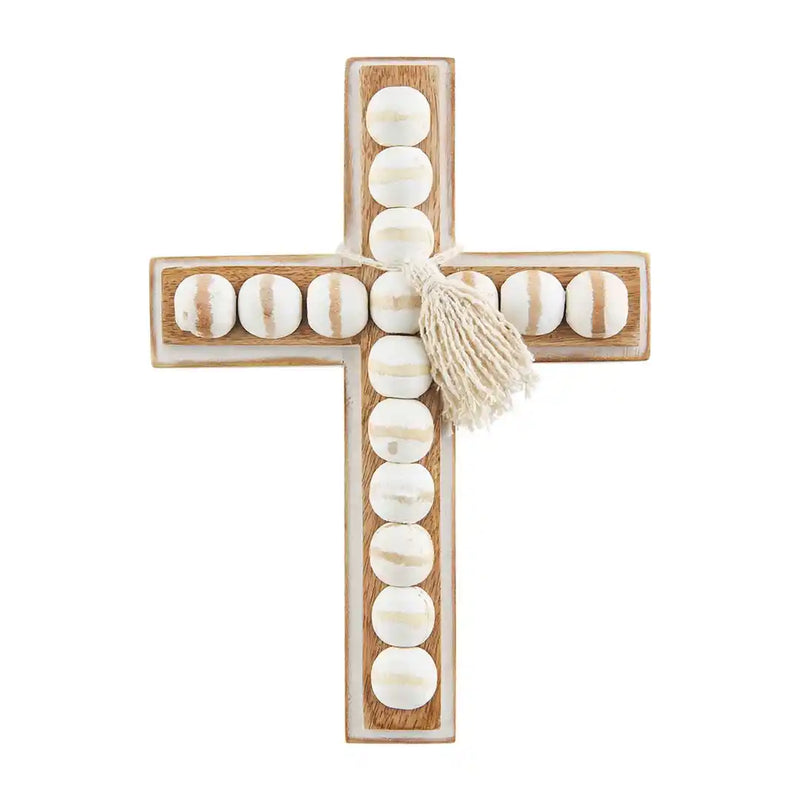 Wood Bead Cross