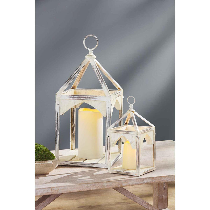 Metal and Wood Lantern