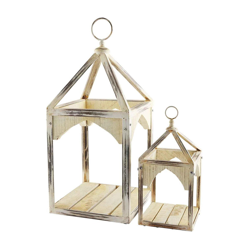 Metal and Wood Lantern