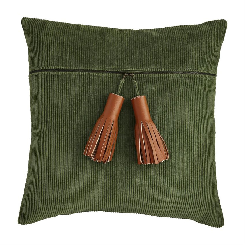 Corduroy Zipper Pillow