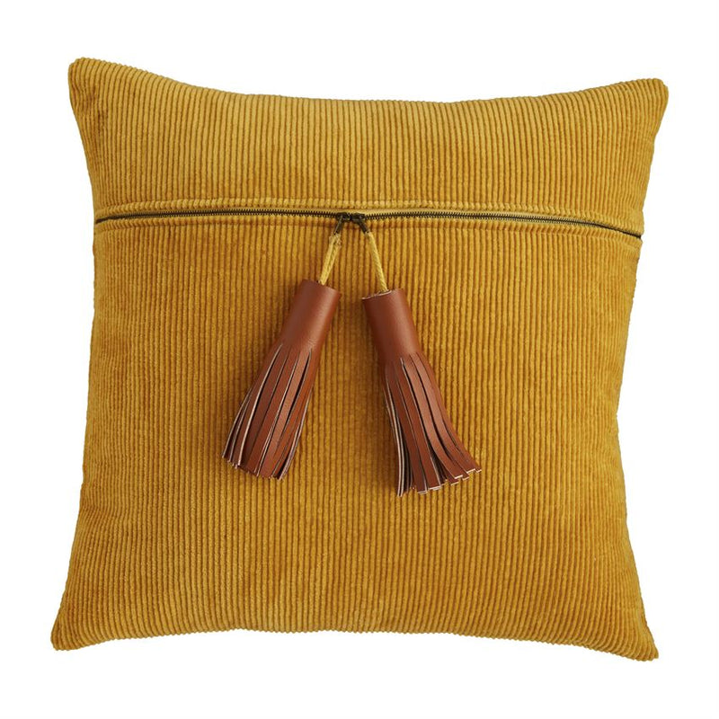 Corduroy Zipper Pillow