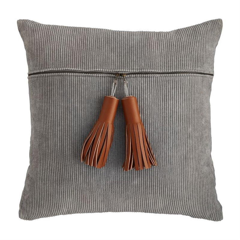 Corduroy Zipper Pillow