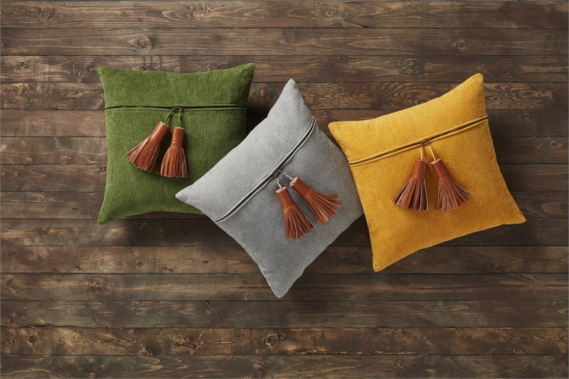 Corduroy Zipper Pillow