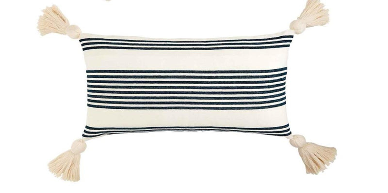 Stripe Tassel Pillow