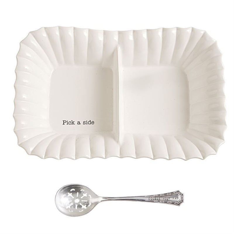 Large Divided Side Dish Set