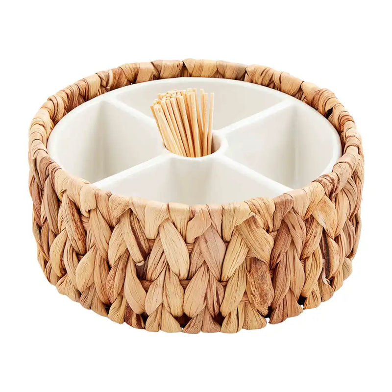 Woven Toothpick Server Set