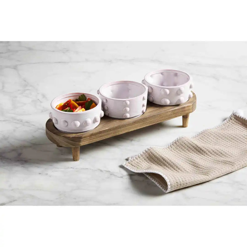 Bead Dip Bowl & Stand Set