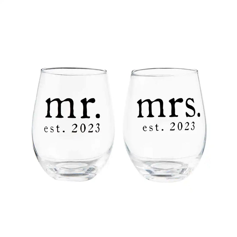 Mr. & Mrs. Glass Set