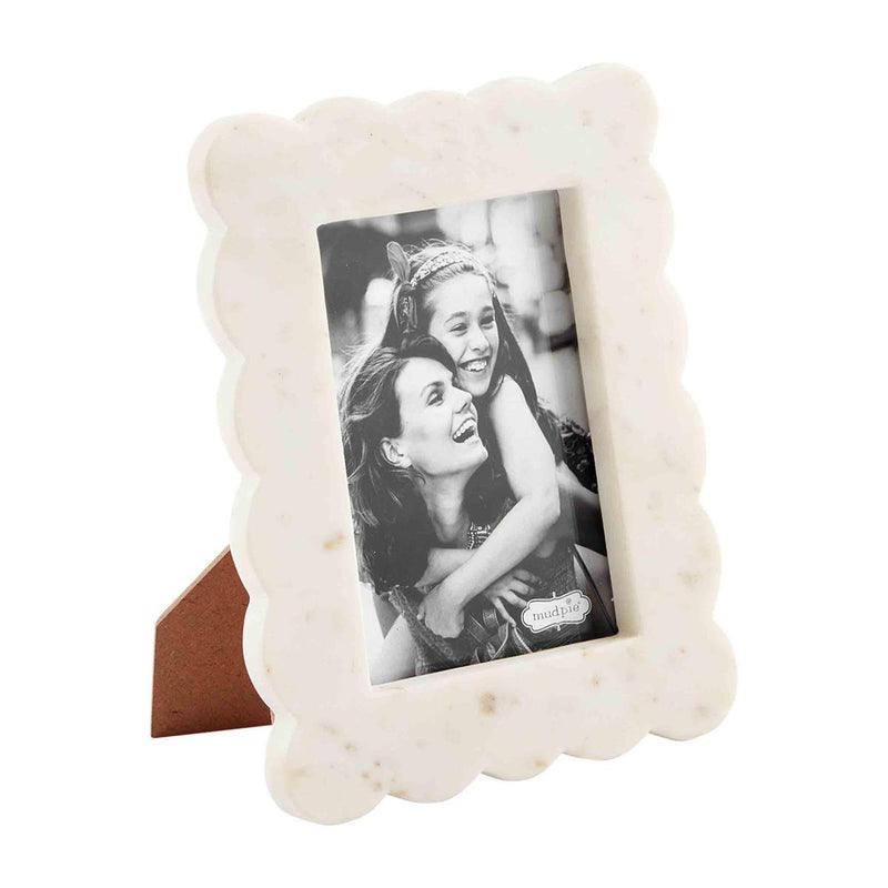 Scalloped Marble Frame