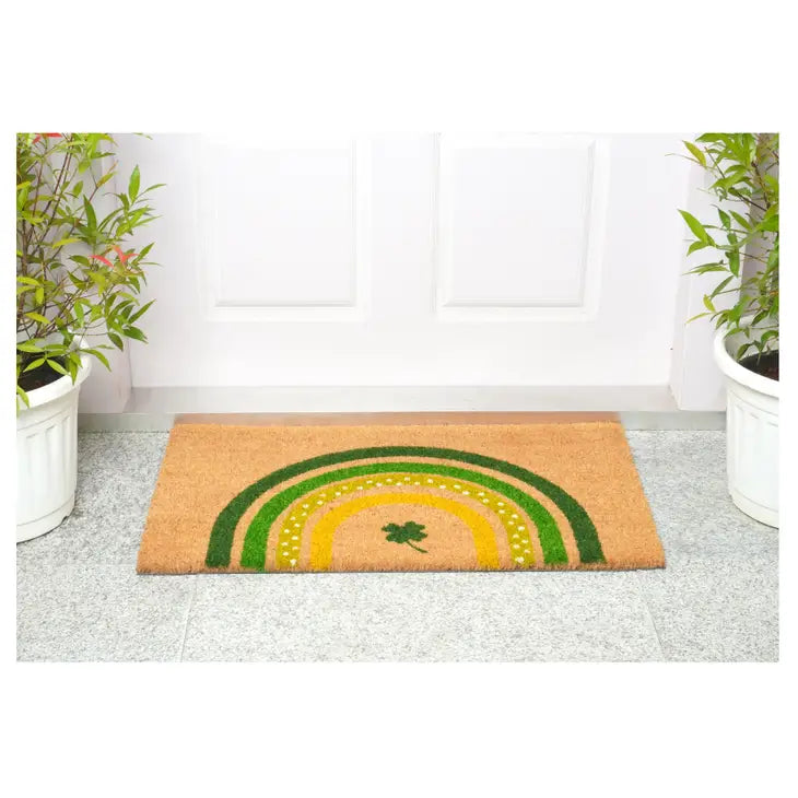 St. Patrick's Rainbow Doormat