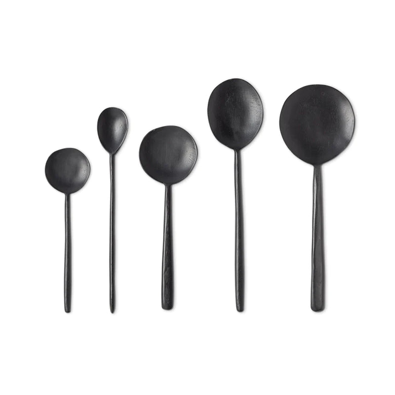 Rae Dunn Noir Ebonized Wood Spoons