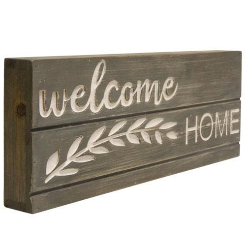 Welcome Home Engraved Pallet Look Sign
