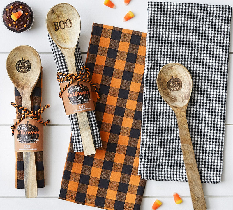 Halloween Dishtowel & Spoon Gift Set