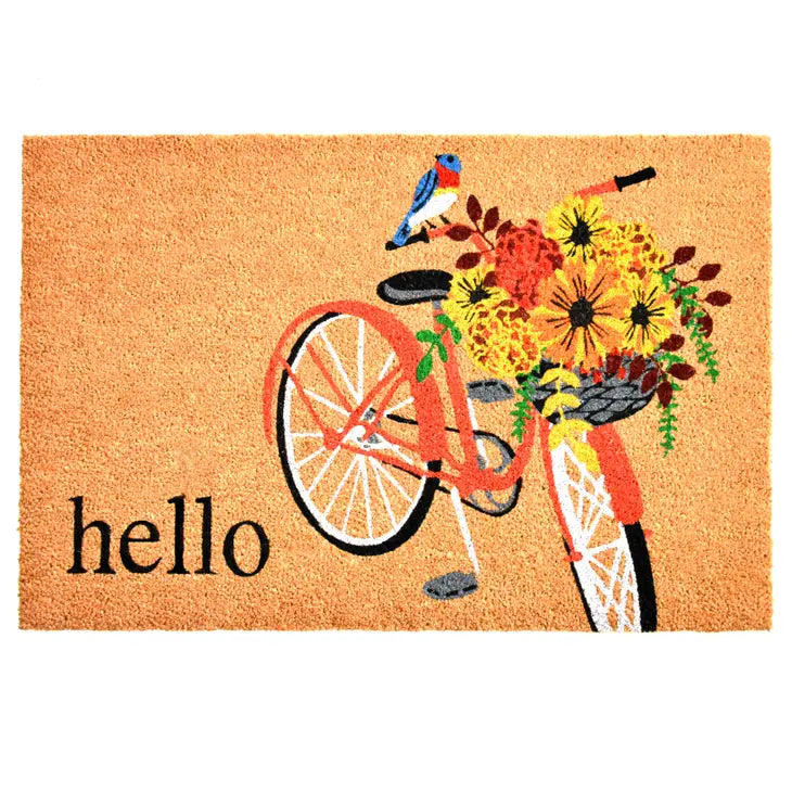 Spring Floral Bicycle Doormat