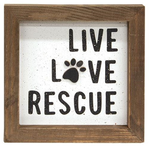 Live Love Rescue Shadowbox Frame