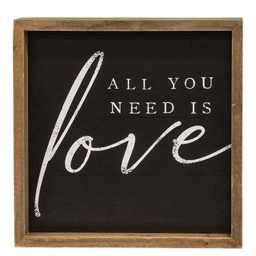 Love Chalk Board Print Frame