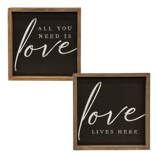 Love Chalk Board Print Frame